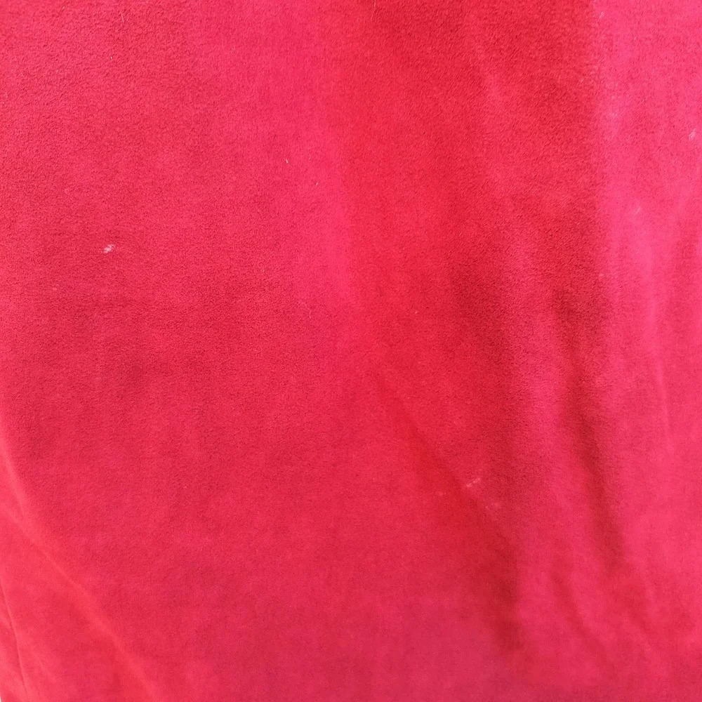 Vintage Red Suede Midi Pencil Skirt‎ Size Small